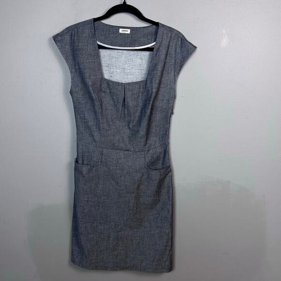 L'Agence Revolve Dress Size 4 gray corpcore milkmaid office sleeveless academia - Picture 2 of 9